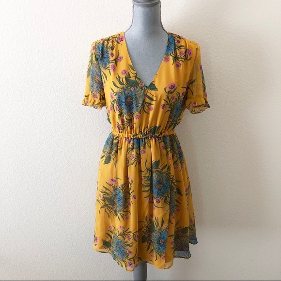 Madewell Dresses & Skirts - Madewell Sweetgrass Ruffle-Sleeve Dress